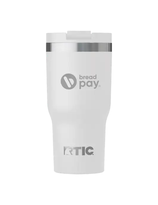 RTIC Essential 30 oz White Tumbler w/Bread Pay Logo