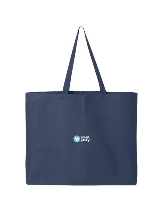 Sturdy Canvas Navy Tote w/Bread Pay Logo