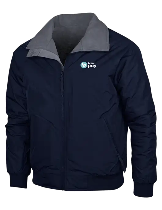 Navy/Heather Grey Classic Challenger Jacket w/Bread Pay Logo