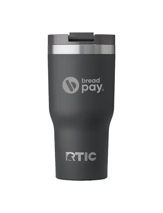 RTIC Essential 30 oz Charcoal Tumbler w/Bread Pay Logo