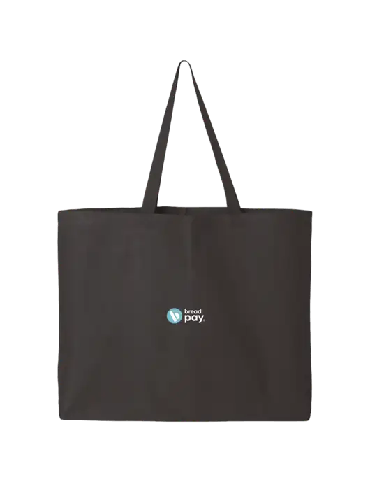 Sturdy Canvas Charcoal Tote w/Bread Pay Logo