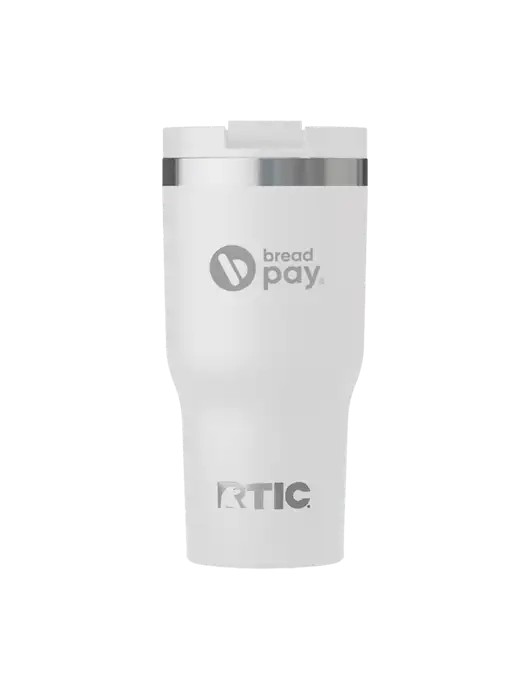 RTIC Essential 20 oz White Tumbler w/Bread Pay Logo