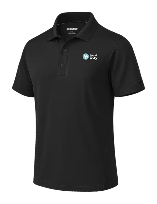 OGIO Envision Black Polo w/Bread Pay Logo