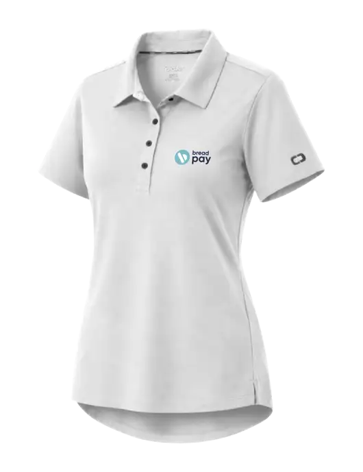 OGIO Womens Envision White Polo w/Bread Pay Logo