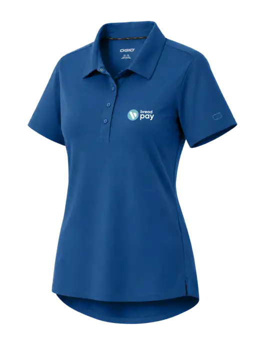 OGIO Womens Envision Light Navy Polo w/Bread Pay Logo