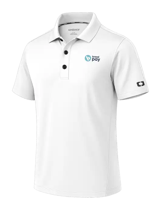OGIO Envision White Polo w/Bread Pay Logo