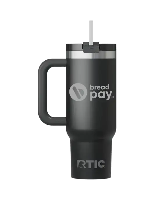 RTIC Road Trip 30oz Black Tumbler w/Bread Pay Logo