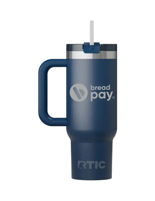 RTIC Road Trip 30oz Navy Tumbler w/Bread Pay Logo