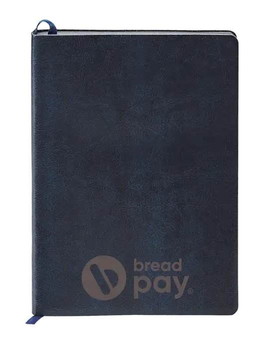 Fabrizio Dark Navy Soft Cover 5.75 x 8.125 Journal w/Bread Pay Logo