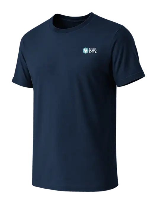 BELLA+CANVAS Navy CVC Short Sleeve Tee w/Bread Pay Logo