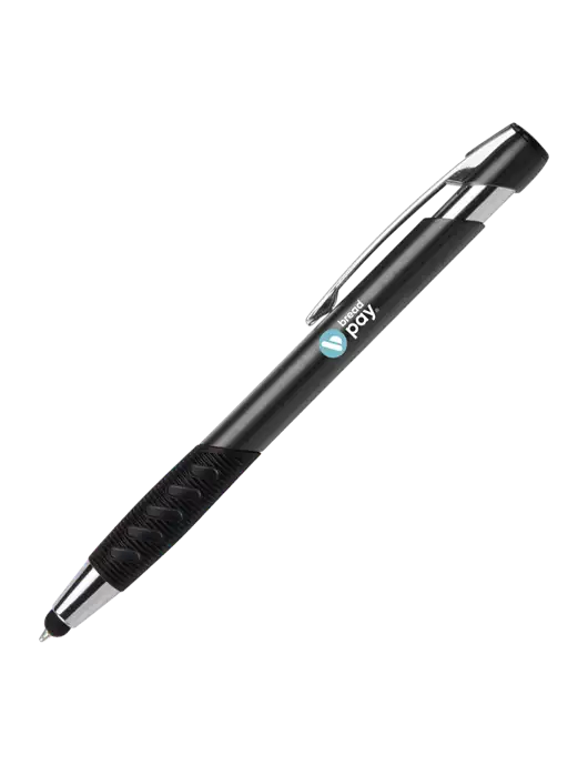 Alize Dark Grey Stylus Black Ink Pen w/Bread Pay Logo