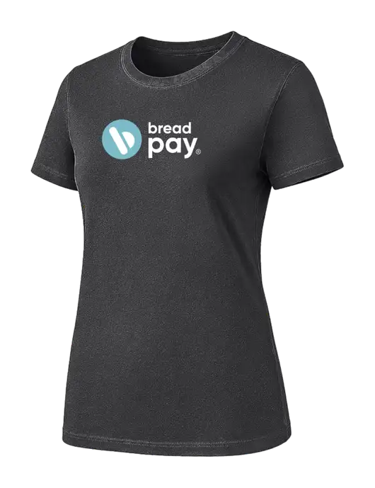 Womens Charcoal Heavyweight 6.1 oz T-Shirt w/Bread Pay Logo