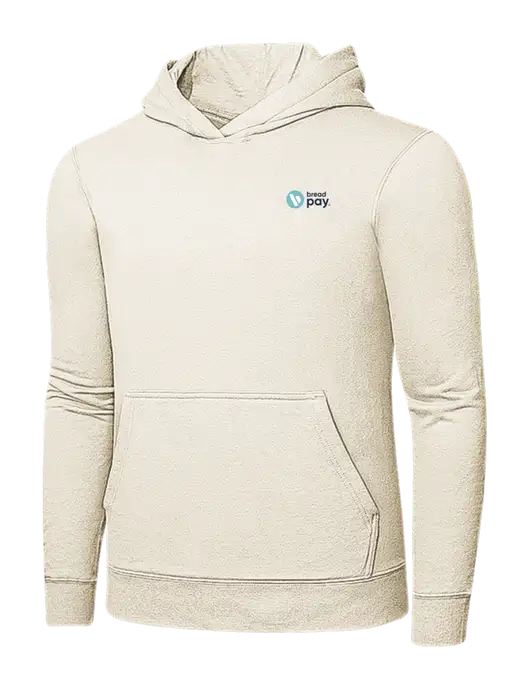 Very Light Tan 7.8 oz Ring Spun Hooded Sweatshirt w/Bread Pay Logo