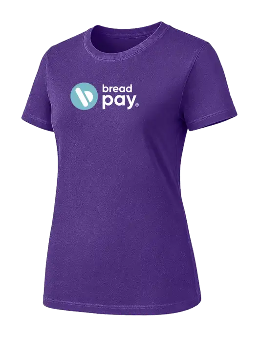 Womens Purple Heavyweight 6.1 oz T-Shirt w/Bread Pay Logo