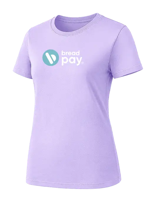 Womens Very Light Purple Heavyweight 6.1 oz T-Shirt w/Bread Pay Logo
