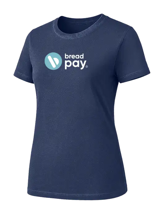 Womens Navy Heavyweight 6.1 oz T-Shirt w/Bread Pay Logo